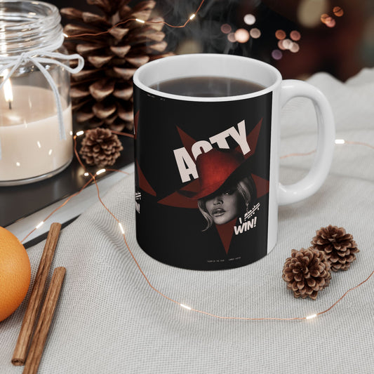 "I Win" Ceramic Mug, (11oz)