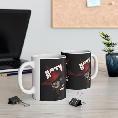 "I Win" Ceramic Mug, (11oz)